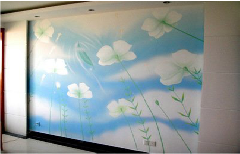 上高画墙绘怎么画好白云的蓬松感？