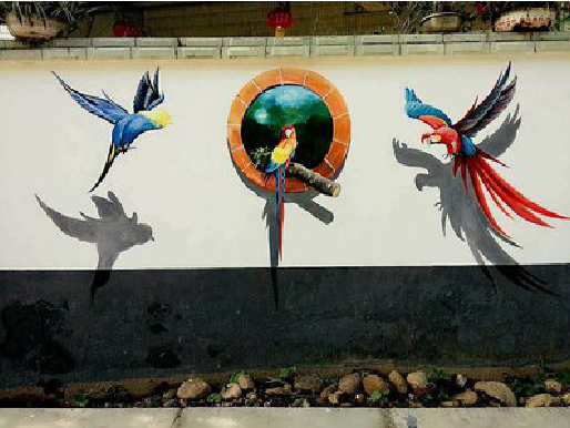 上高视觉错位-3D墙绘设计