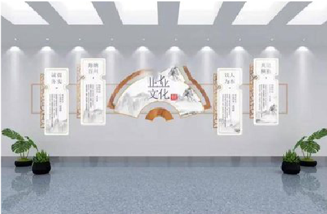 上高企业文化墙设计的核心要素。