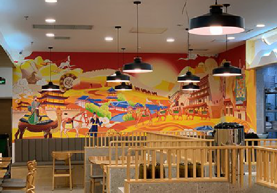 上高商业空间彩绘介绍。