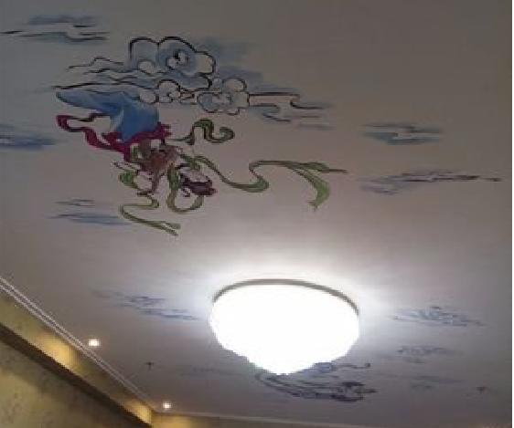 上高如何快速绘制天花板上的手绘墙？