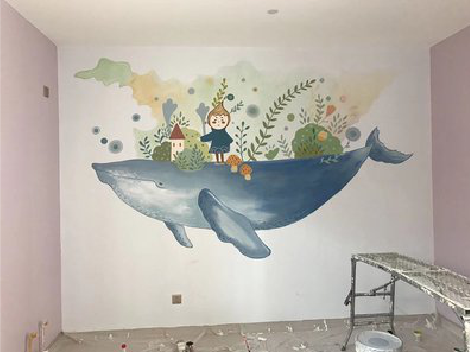 上高手绘墙的特点及优势。